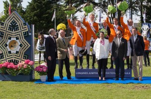 Holanda, equipo ganador de la Copa de las Naciones del CSIO 5*. Foto: Dirk Caremans / FEI.